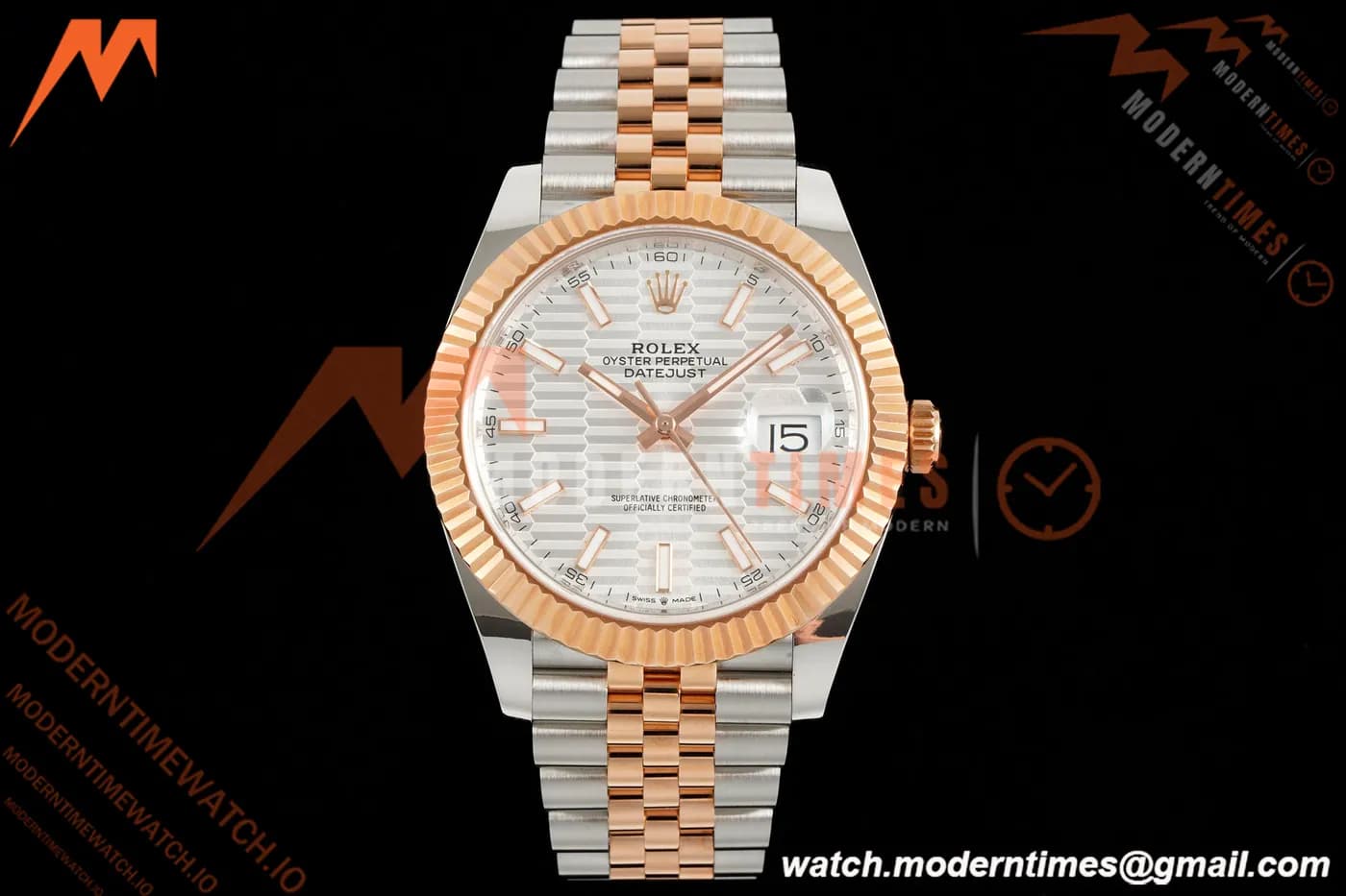 Rolex - Datejust 126331 41mm 904L Gain Weight Jub Flt RG/SS Silv/Stk ARF SH3235