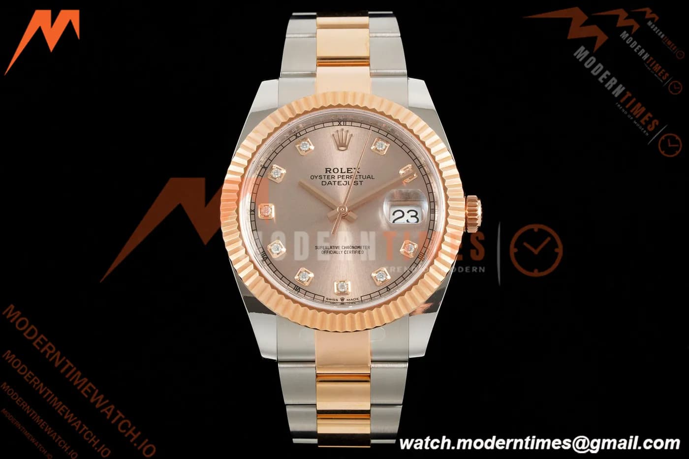 Rolex - Datejust 126331 41mm 904L Gain Weight Oys Flt RG/SS Champ/Dia ARF SH3235