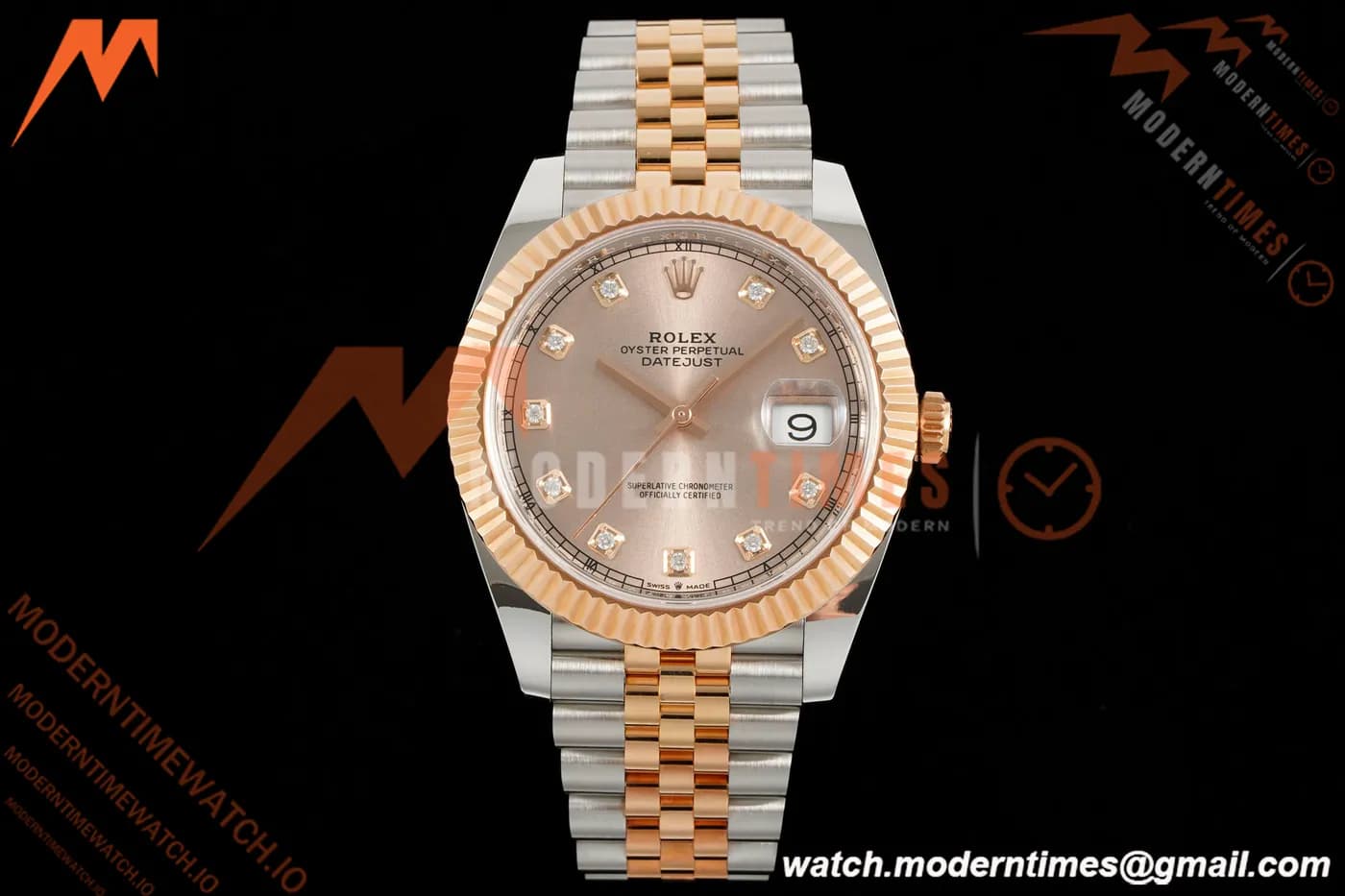 Rolex - Datejust 126331 41mm 904L Gain Weight Jub Flt RG/SS Champ/Dia ARF SH3235
