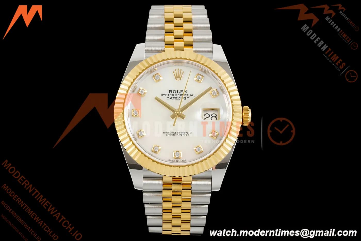 Rolex - Datejust 126333 41mm 904L Gain Weight Jub Flt YG/SS W-Mop/Dia ARF SH3235