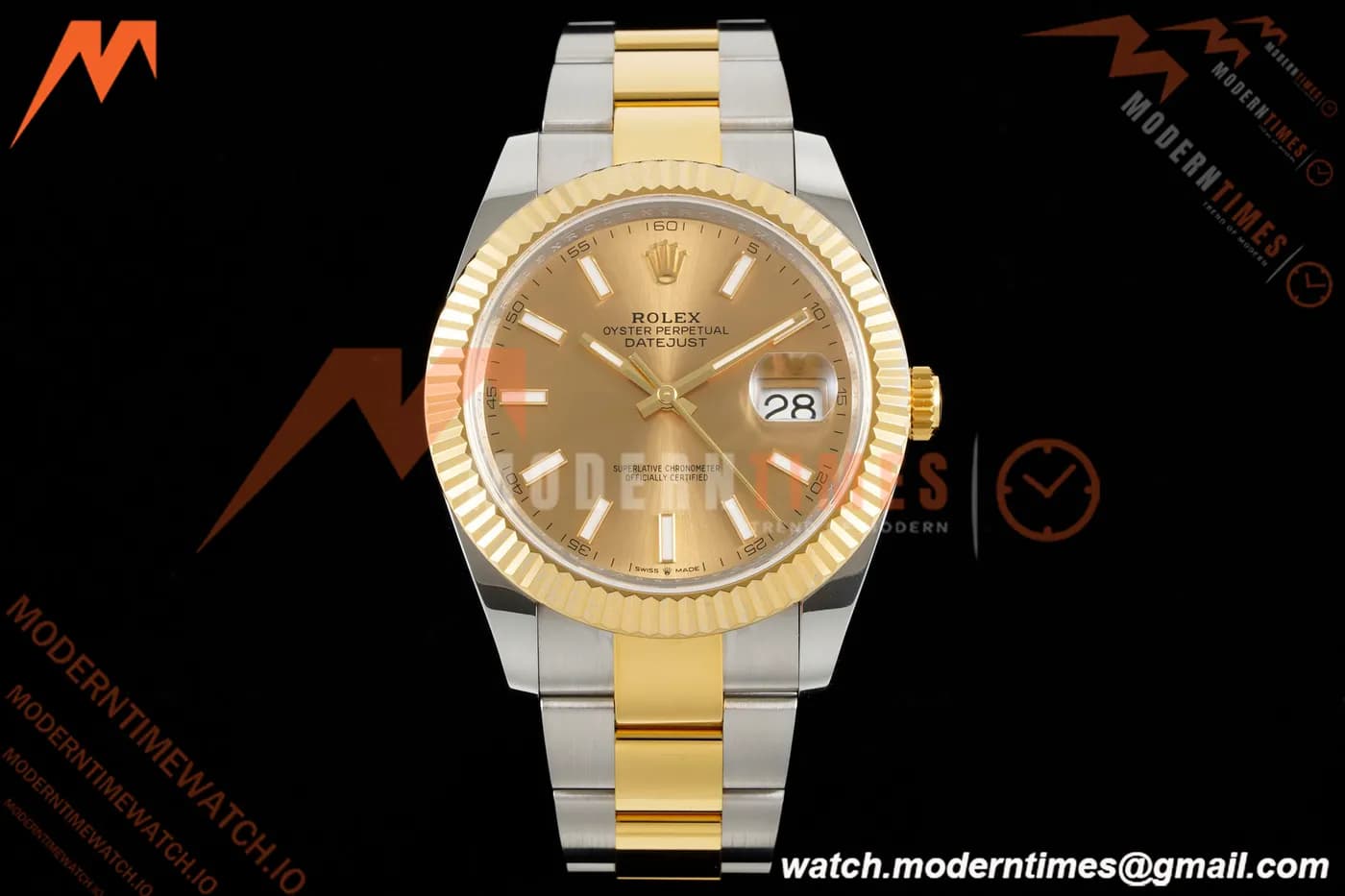 Rolex - Datejust 126333 41mm 904L Gain Weight Oys Flt YG/SS Gold/Stk ARF SH3235