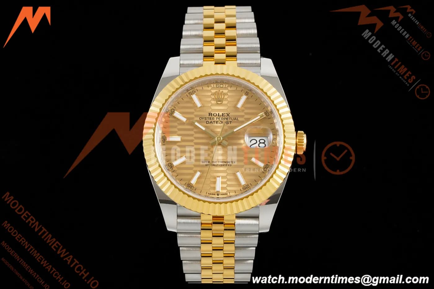 Rolex - Datejust 126333 41mm 904L Gain Weight Jub Flt YG/SS G-Wave/Stk ARF SH3235