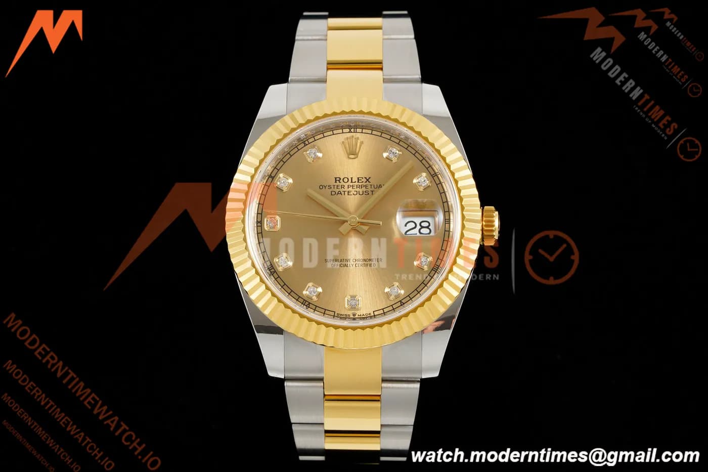 Rolex - Datejust 126333 41mm 904L Gain Weight Oys Flt YG/SS Gold/Dia ARF SH3235