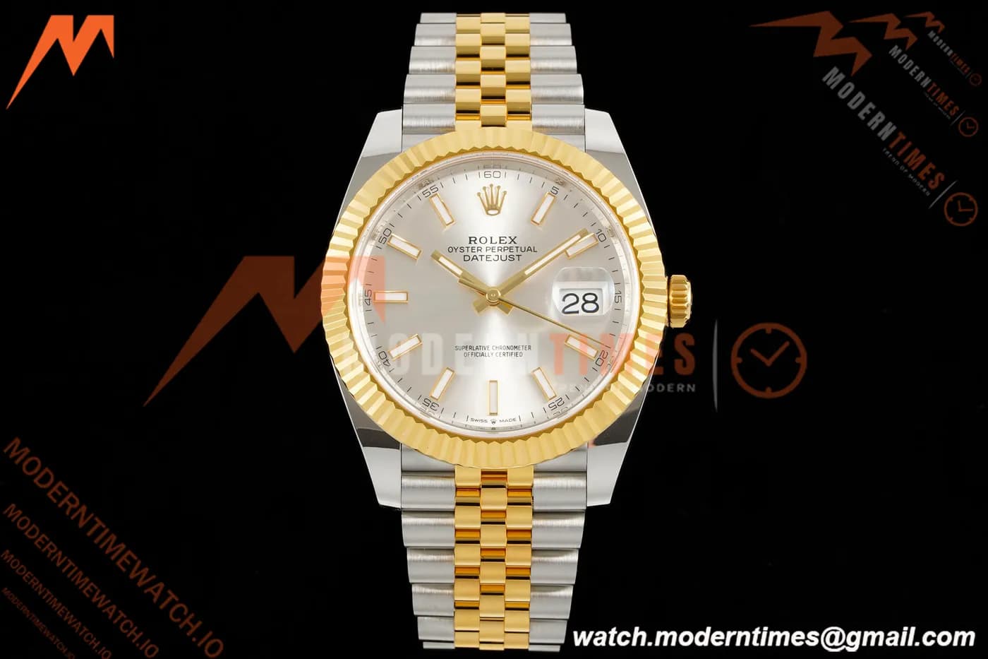 Rolex - Datejust 126333 41mm 904L Gain Weight Jub Flt YG/SS Silv/Stk ARF SH3235