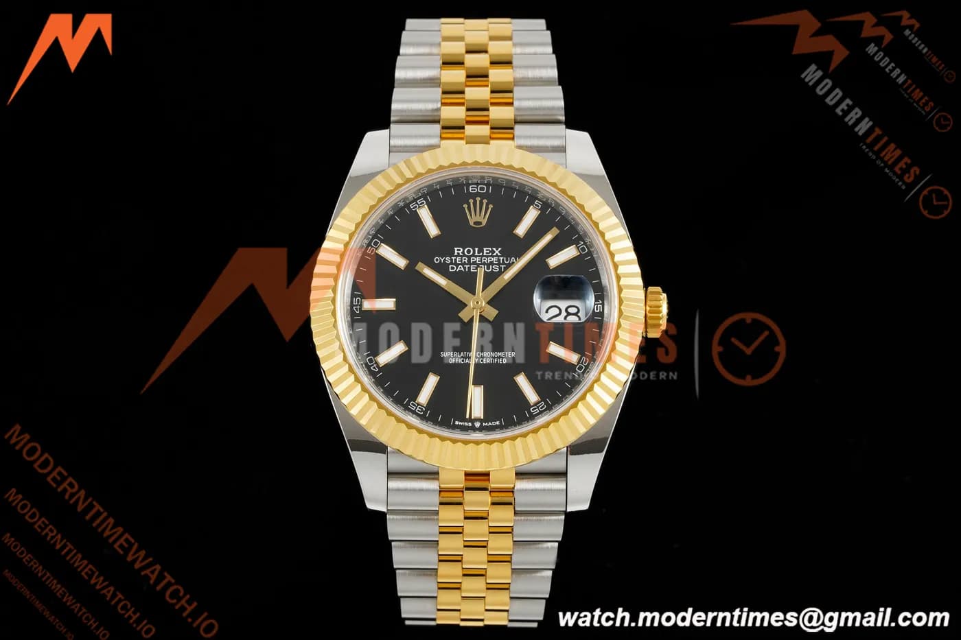Rolex - Datejust 126333 41mm 904L Gain Weight Jub Flt YG/SS Blk/Stk ARF SH3235