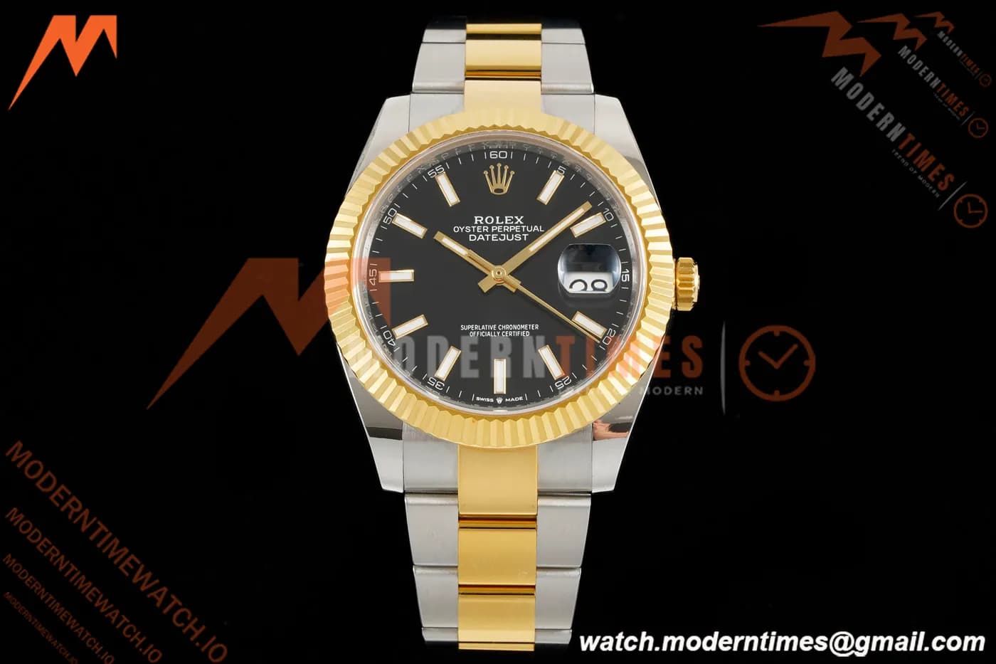 Rolex - Datejust 126333 41mm 904L Gain Weight Oys Flt YG/SS Blk/Stk ARF SH3235