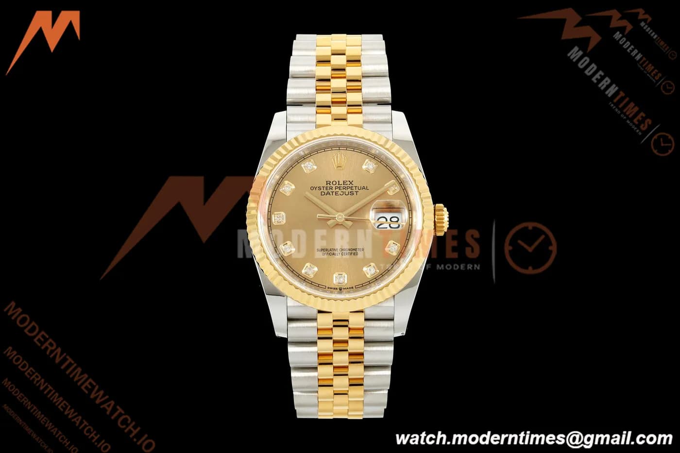Rolex - Datejust 126233 36mm Jub Flt 904L YG/SS Gold/Dia ARF SH3235