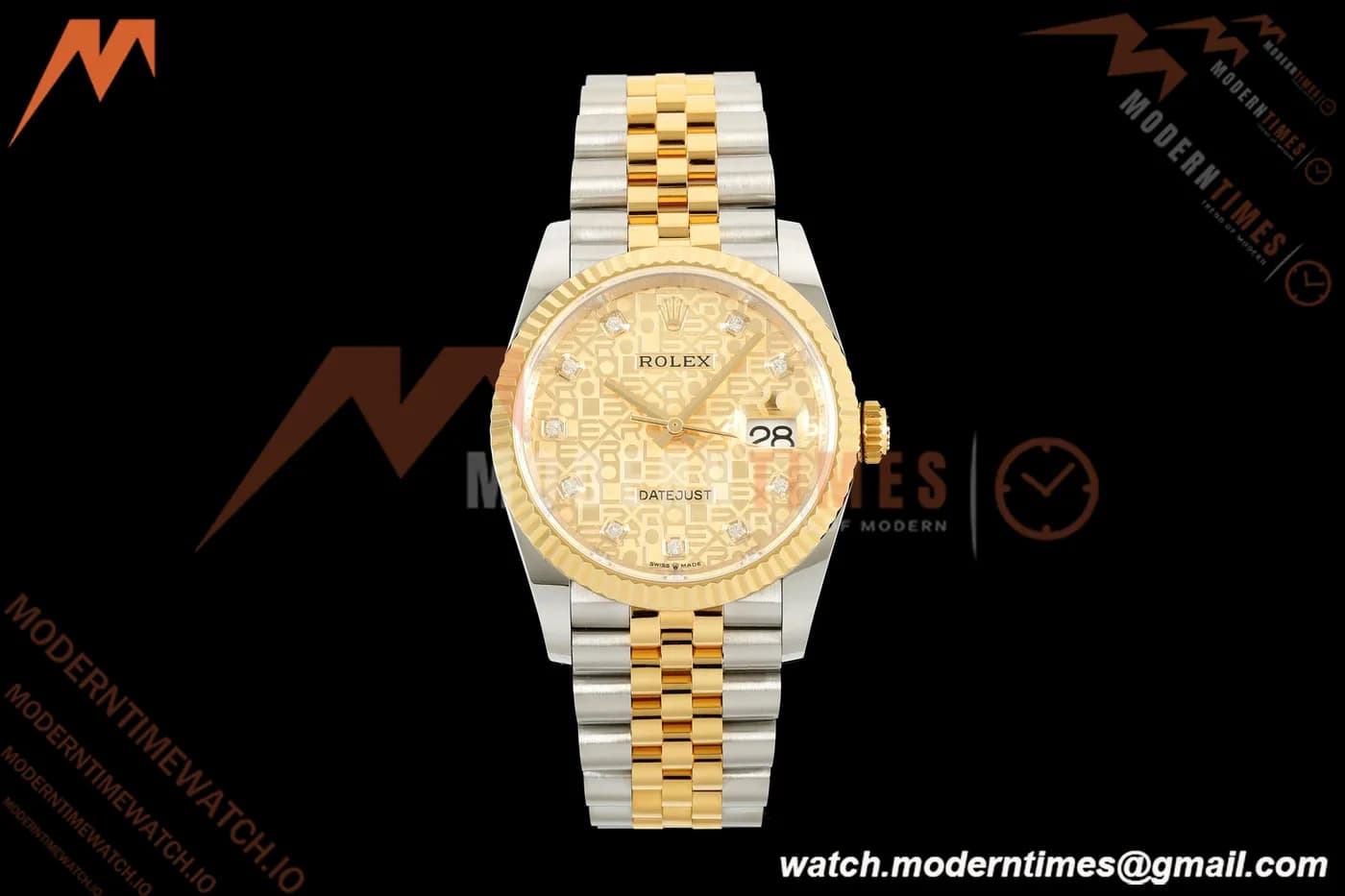 Rolex - Datejust 126233 36mm Jub Flt 904L YG/SS Silver Jub/Dia ARF SH3235