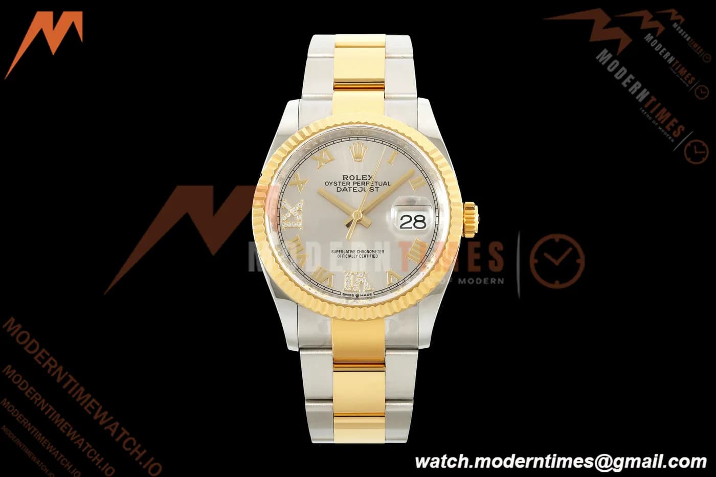 Rolex - Datejust 126233 36mm Oys Flt 904L YG/SS Silv/Rmn ARF SH3235