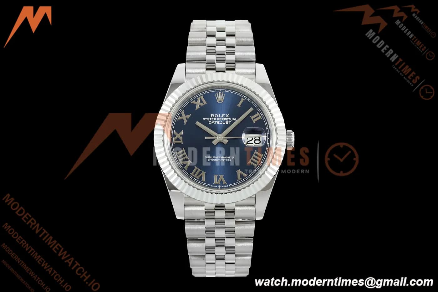Rolex - Datejust 126334 41mm Gain Weight Jub Flt 904L SS/SS Blu/Rmn QF SH3235