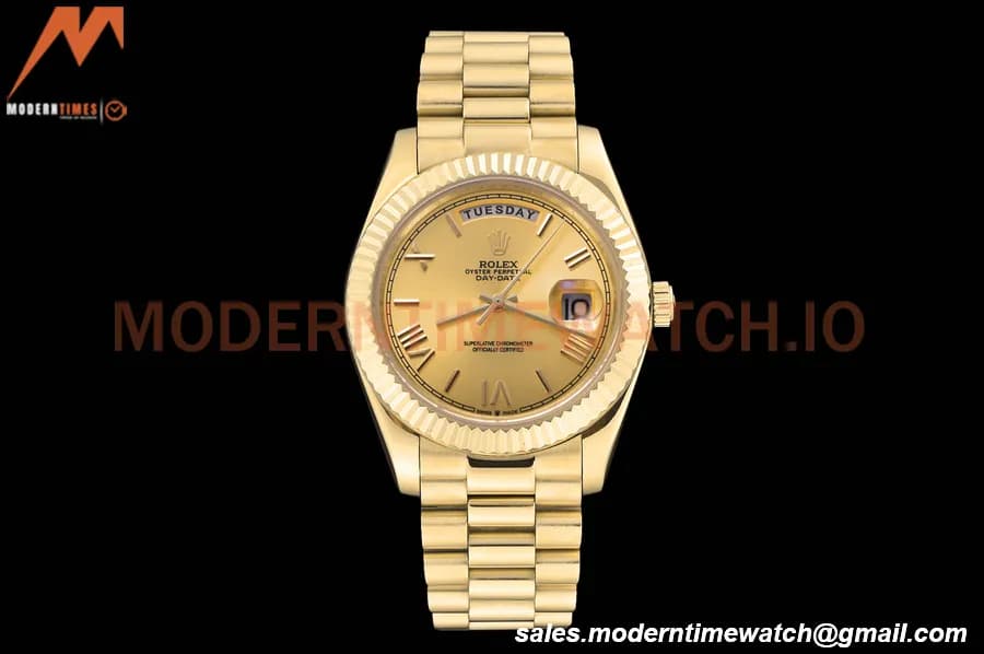 Rolex - DayDate 228238 40mm Flt/Pres YG/YG Gold/Rmn GDF MY8215