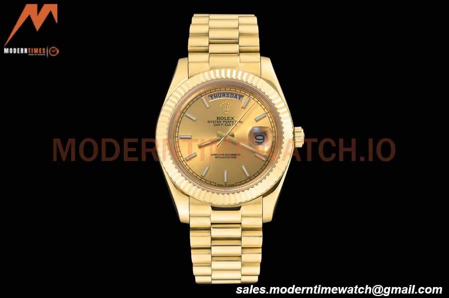 Rolex - DayDate 228238 40mm Flt/Pres YG/YG Gold/Stk GDF MY8215