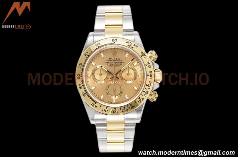 Rolex - Daytona 116503 40mm 904L YG/SS Gold/Stk King SH4130