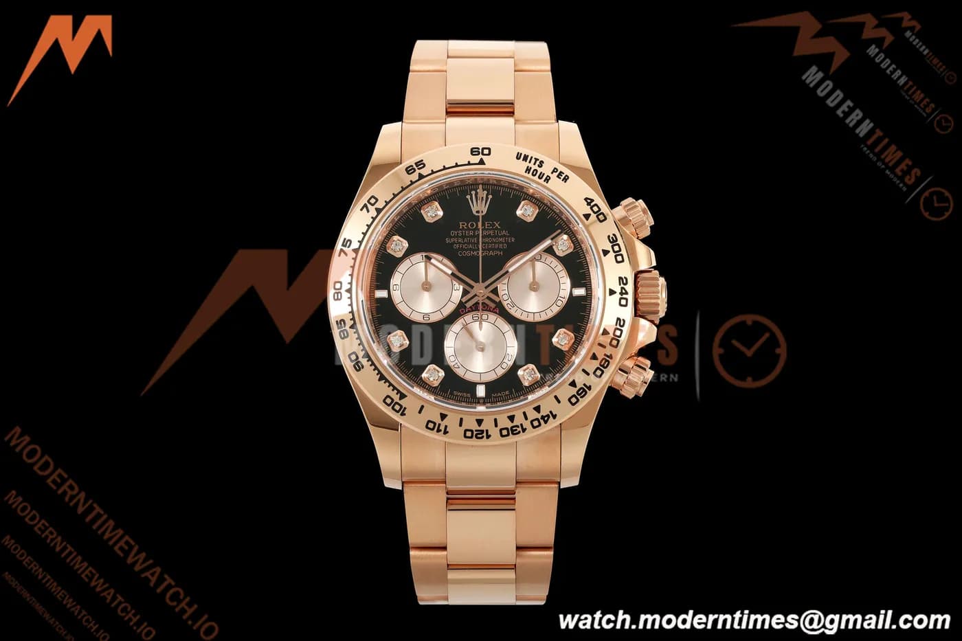Rolex - Daytona 126505 40mm 904L RG/RG Blk/RG/Dia THBF SH4131