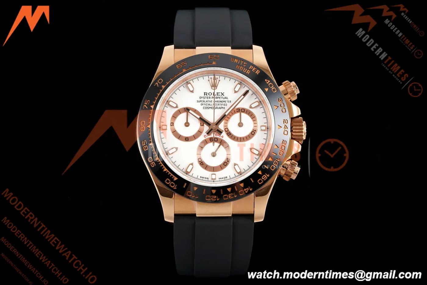 Rolex - Daytona 116515LN 40mm Tungsten Gain Weight RG/RU White Dial QF V11 SH4130