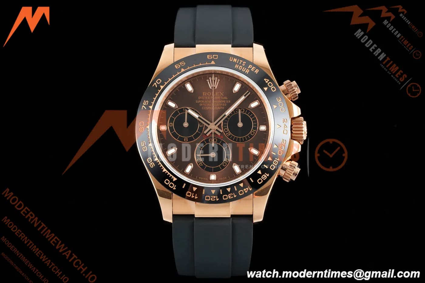 Rolex - Daytona 116515LN 40mm Tungsten Gain Weight RG/RU Brn/Blk/Stk QF V11 SH4130