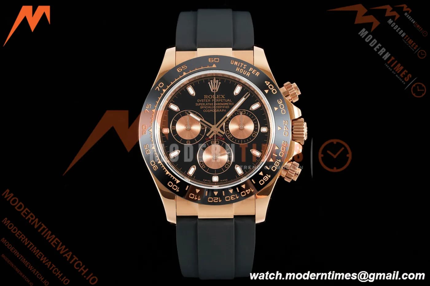 Rolex - Daytona 116515LN 40mm Tungsten Gain Weight RG/RU Blk/Gold/Stk QF V11 SH4130