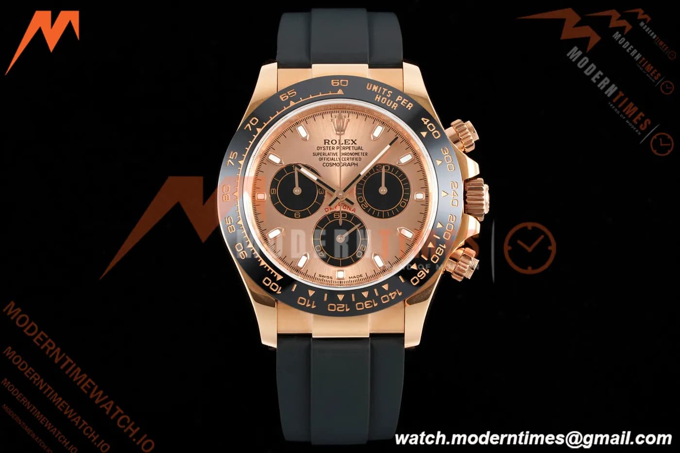 Rolex - Daytona 116515LN 40mm Tungsten Gain Weight RG/RU Champ/Blk/Stk QF V11 SH4130