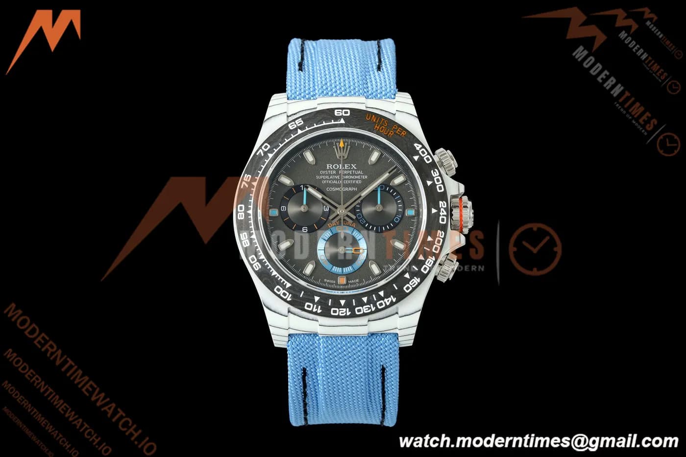 Rolex - Daytona 40mm DiW Racing Blue White Carbon Fiber FC/NY Black Dial N6F SA4130