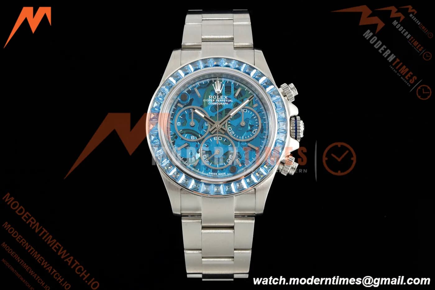 Rolex - Daytona Artisans De Genève "Arolla" SS/SS Diamond Blue Crystal Skeleton Dial ADGF SA4130