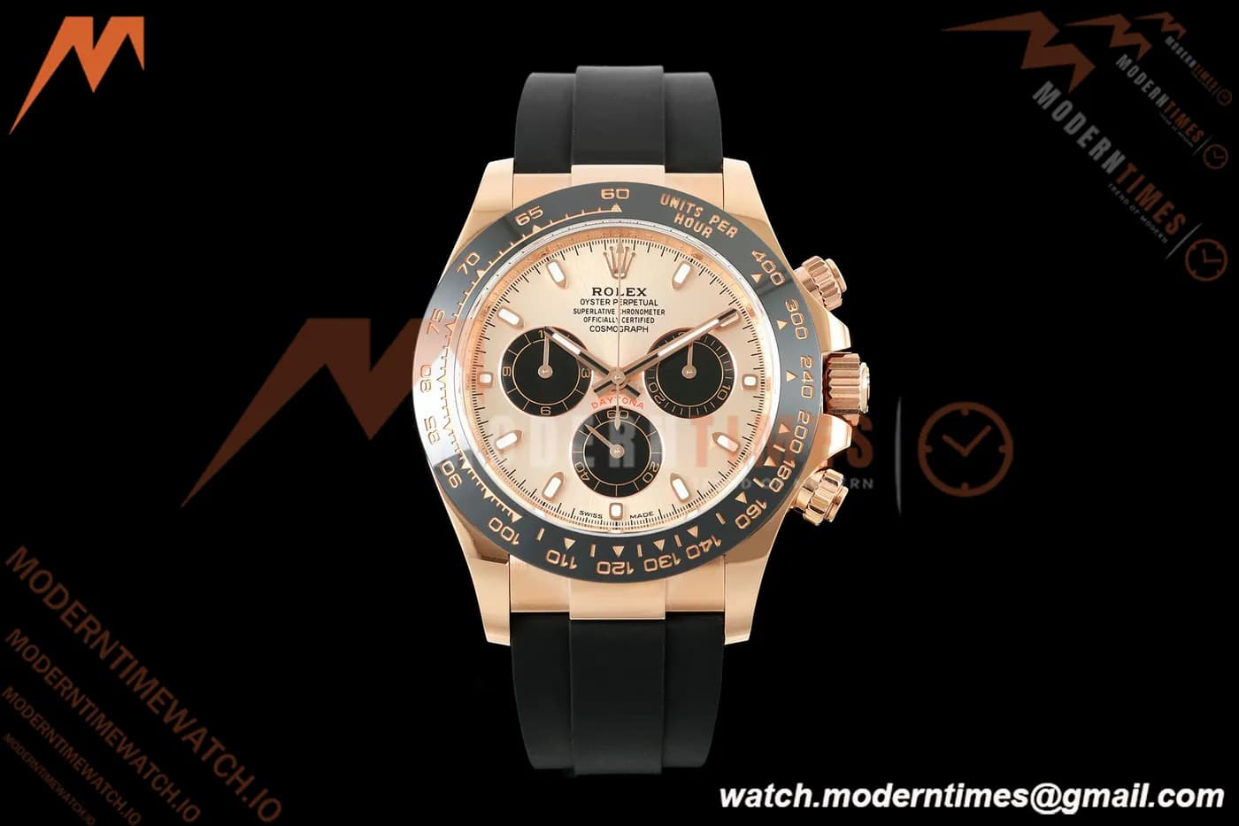Rolex - Daytona 116515LN 40mm RG/RU Champ/Blk/Stk EWEF SH4130