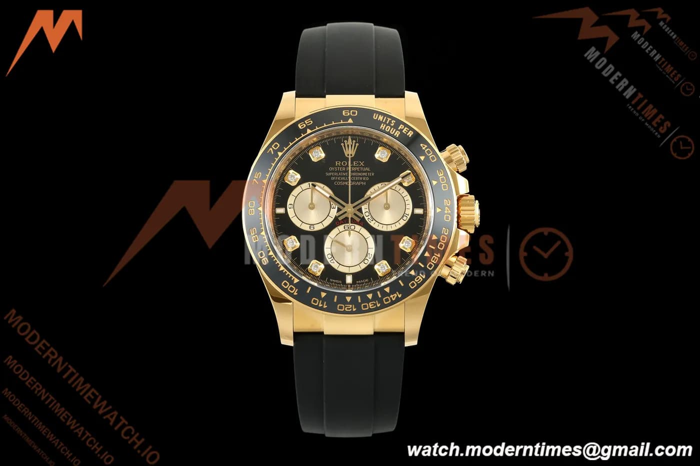 Rolex - Daytona 126518 40mm 904L Ceramic YG/RU Blk/Gold/Dia Clean SH4131