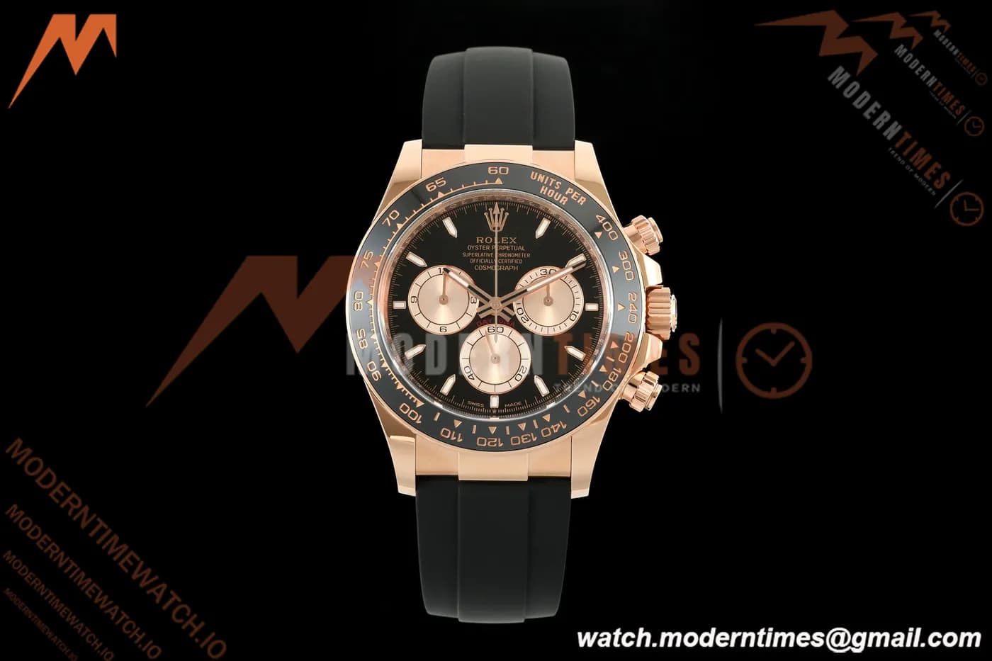 Rolex - Daytona 126515LN 40mm 904L Ceramic RG/RU Black/Stk ARF DD4131