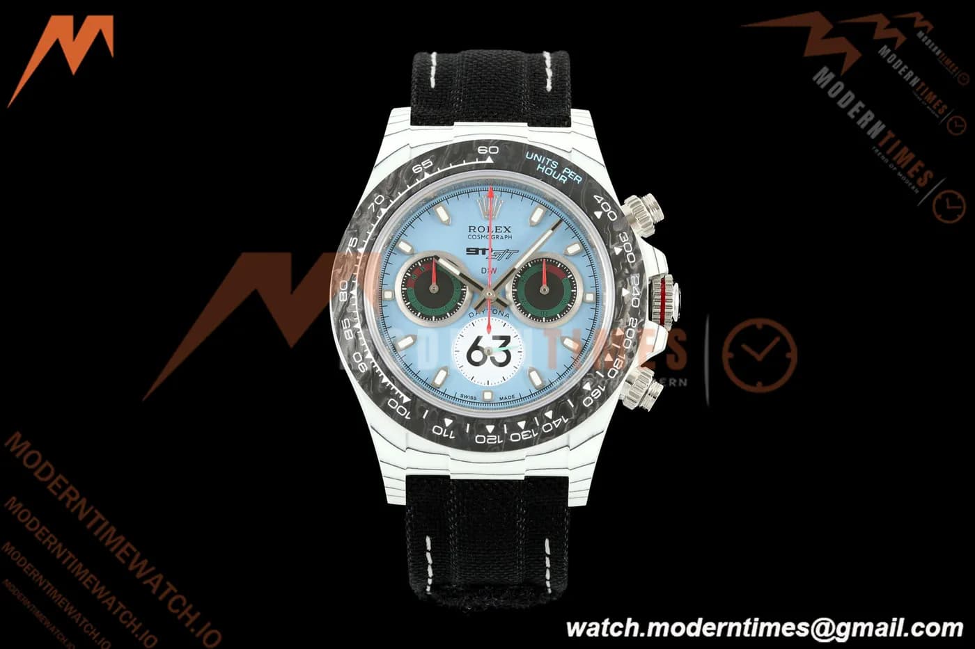 Rolex - Daytona 40mm DiW Porsche 911 S/T White Carbon Fiber FC/NY Blue Dial DIWF DD4801