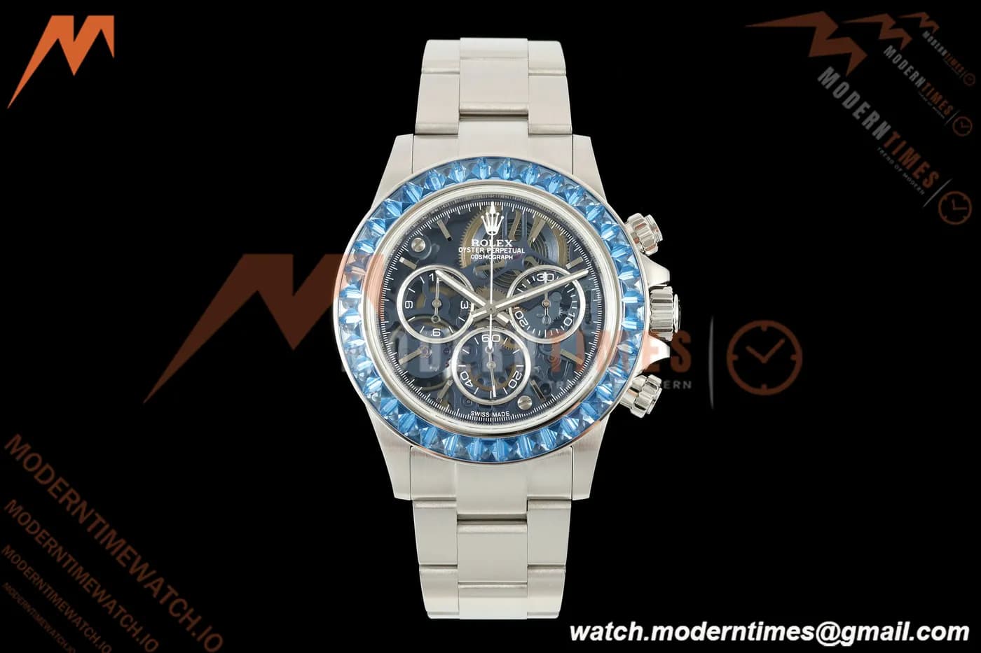 Rolex - Daytona 40mm Artisans De Genève Arolla Glacier SS/SS Blue Crystal Skeleton Dial Sonic DD4802