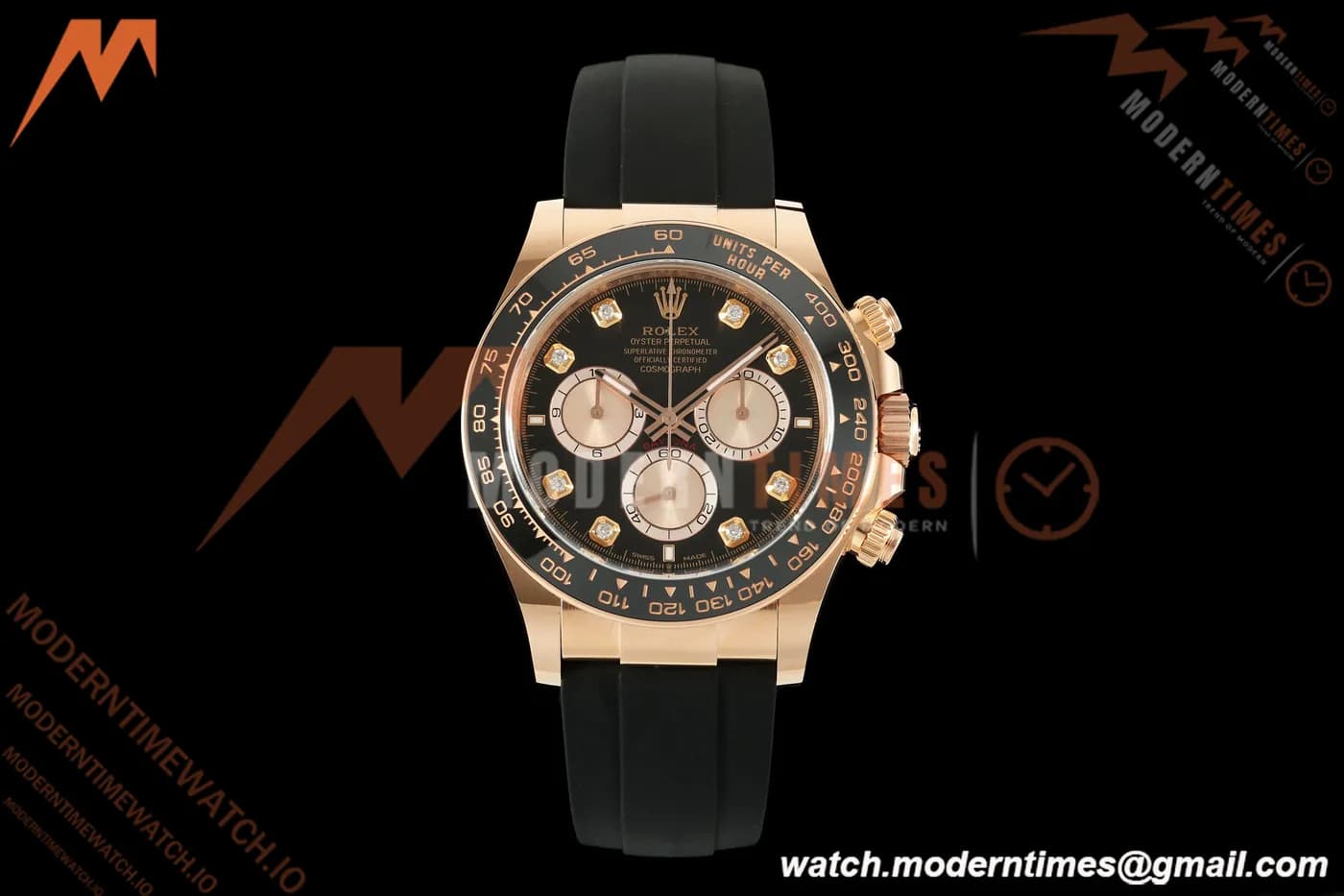 Rolex - Daytona 126515LN 40mm Gain Weight CER/RG/RU Blk/Gold/Dia ARF DD4131