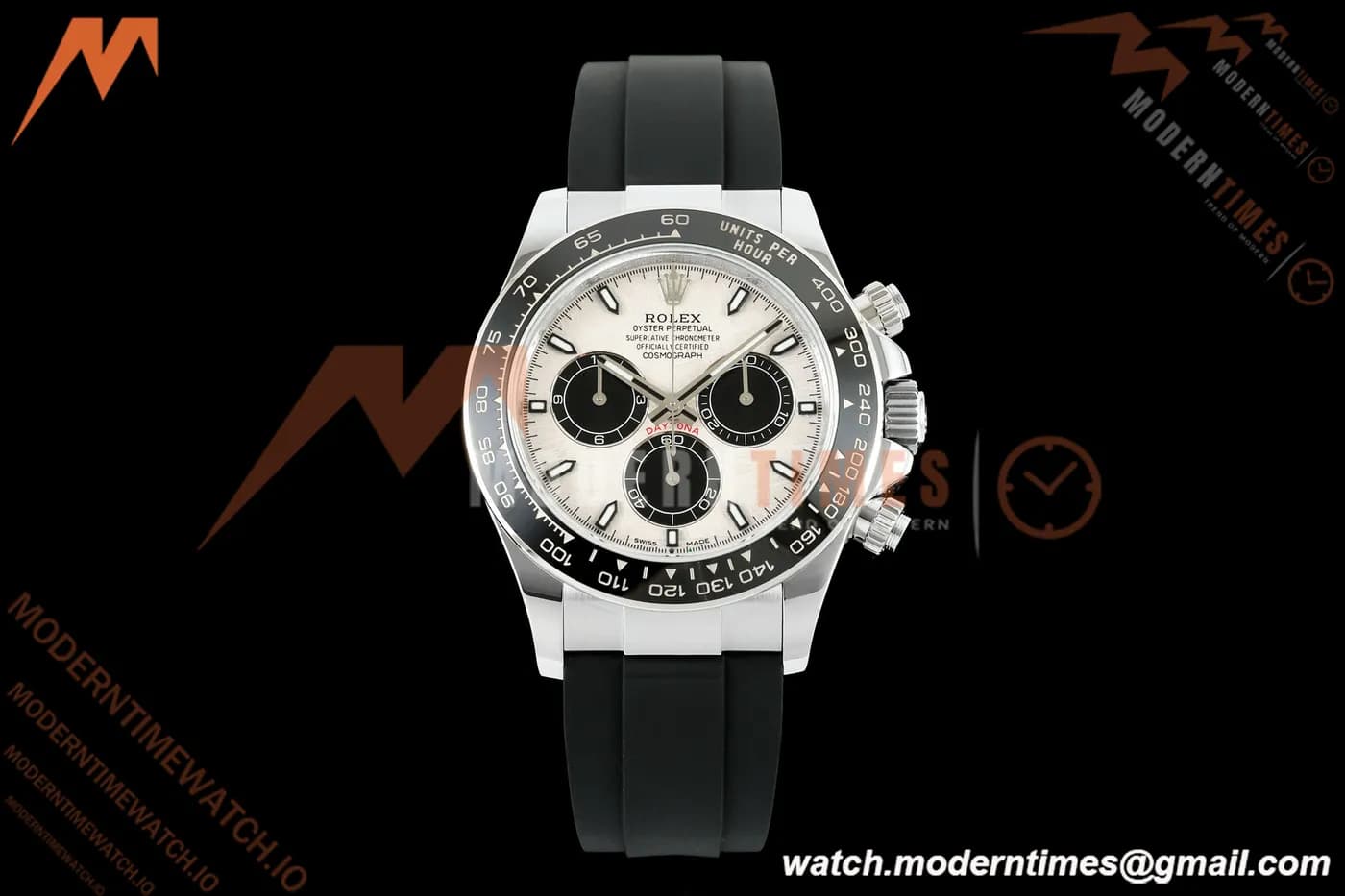 Rolex - Daytona 126519LN 40mm Gain Weight CER/WG/RU Grey/Blk/Stk Meteorite Dial UFO UF4131 Free Sprung