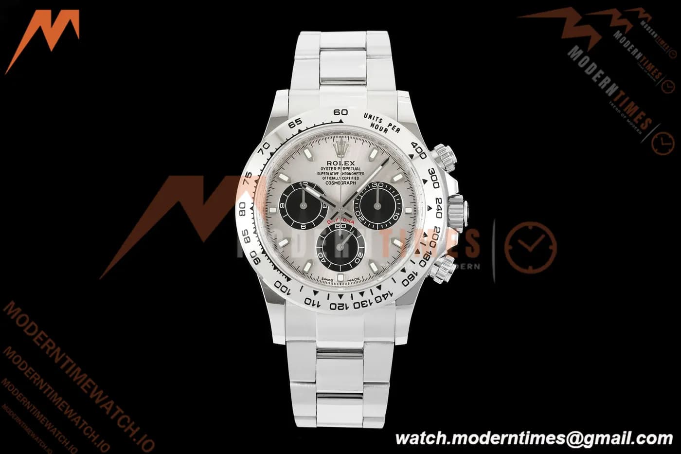 Rolex - Daytona 116509 40mm Gain Weight SS/SS Grey/Stk AVF DD4130