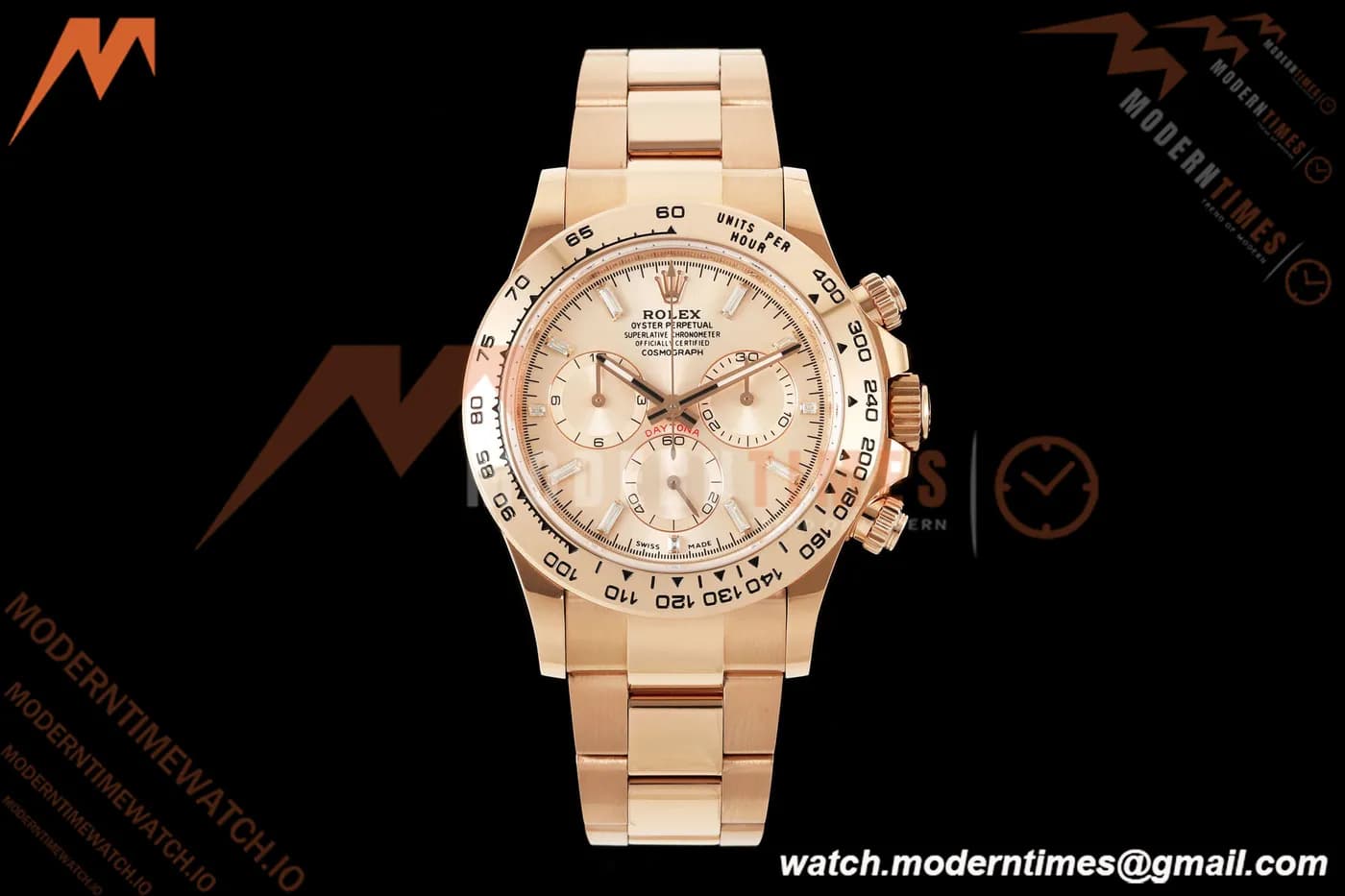 Rolex - Daytona 116505 40mm Gain Weight RG/RG Pink/Dia AVF DD4130