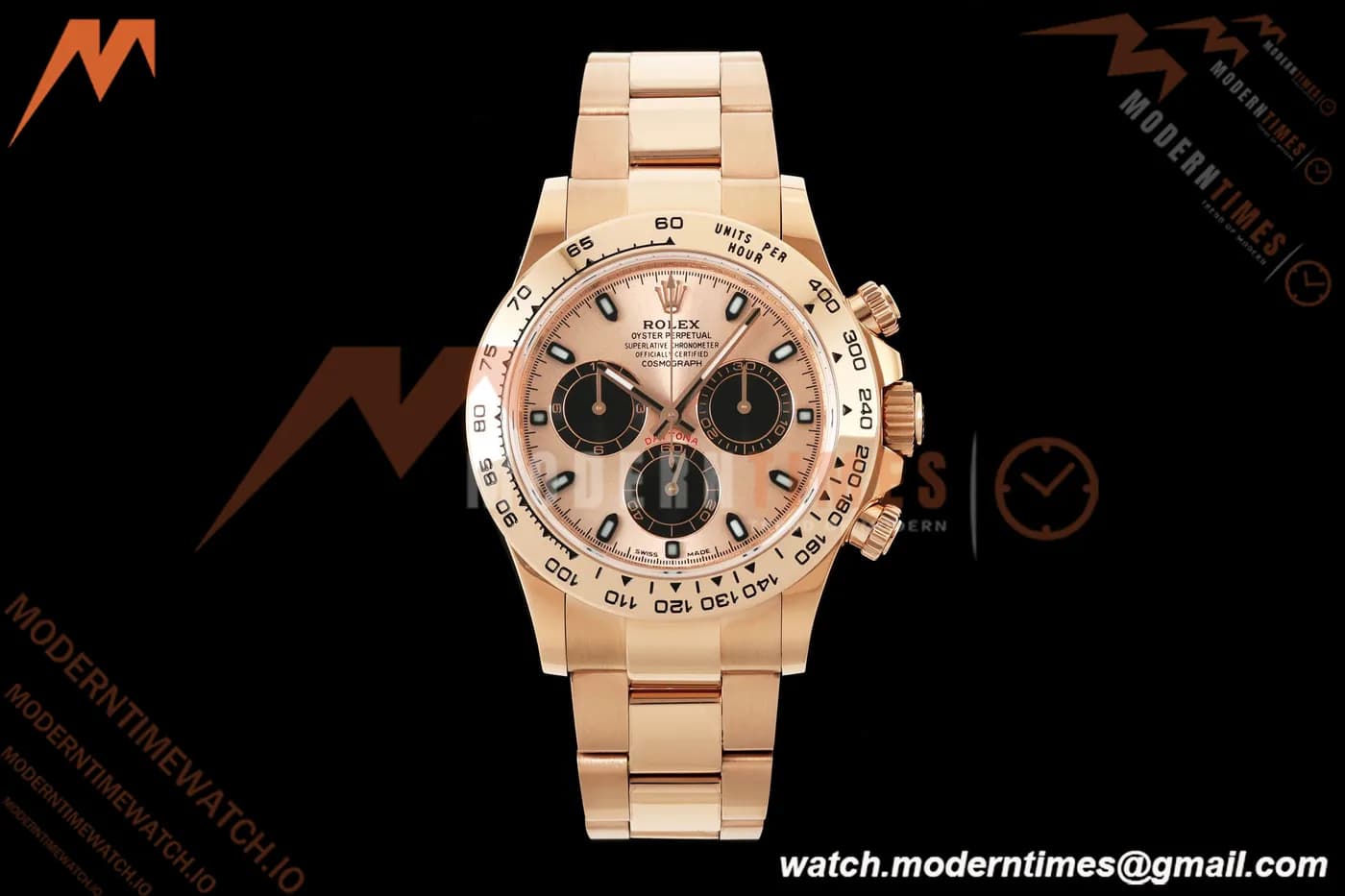 Rolex - Daytona 116505 40mm Gain Weight RG/RG Champ/Blk/Stk AVF DD4130