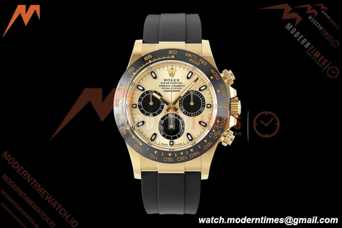 Rolex - Daytona 116518LN 40mm Gain Weight CER/YG/RU Gold/Blk/Stk AVF DD4130