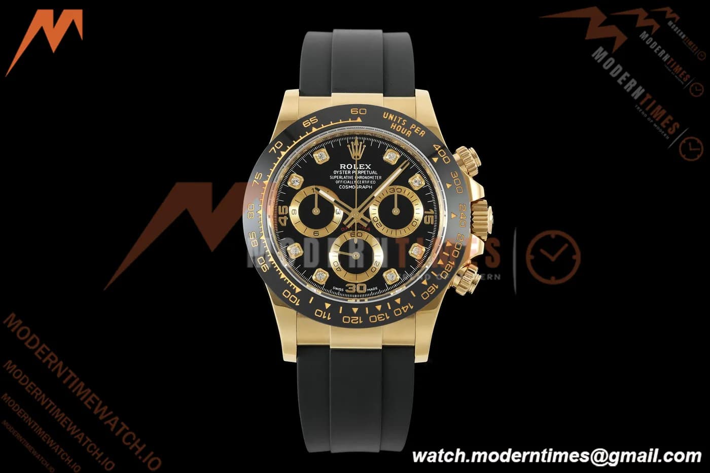 Rolex - Daytona 116518LN 40mm Gain Weight CER/YG/RU Blk/Gold/Dia AVF DD4130