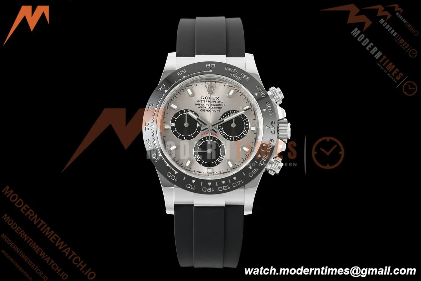 Rolex - Daytona 116519LN 40mm Gain Weight SS/RU Grey/Blk AVF DD4130