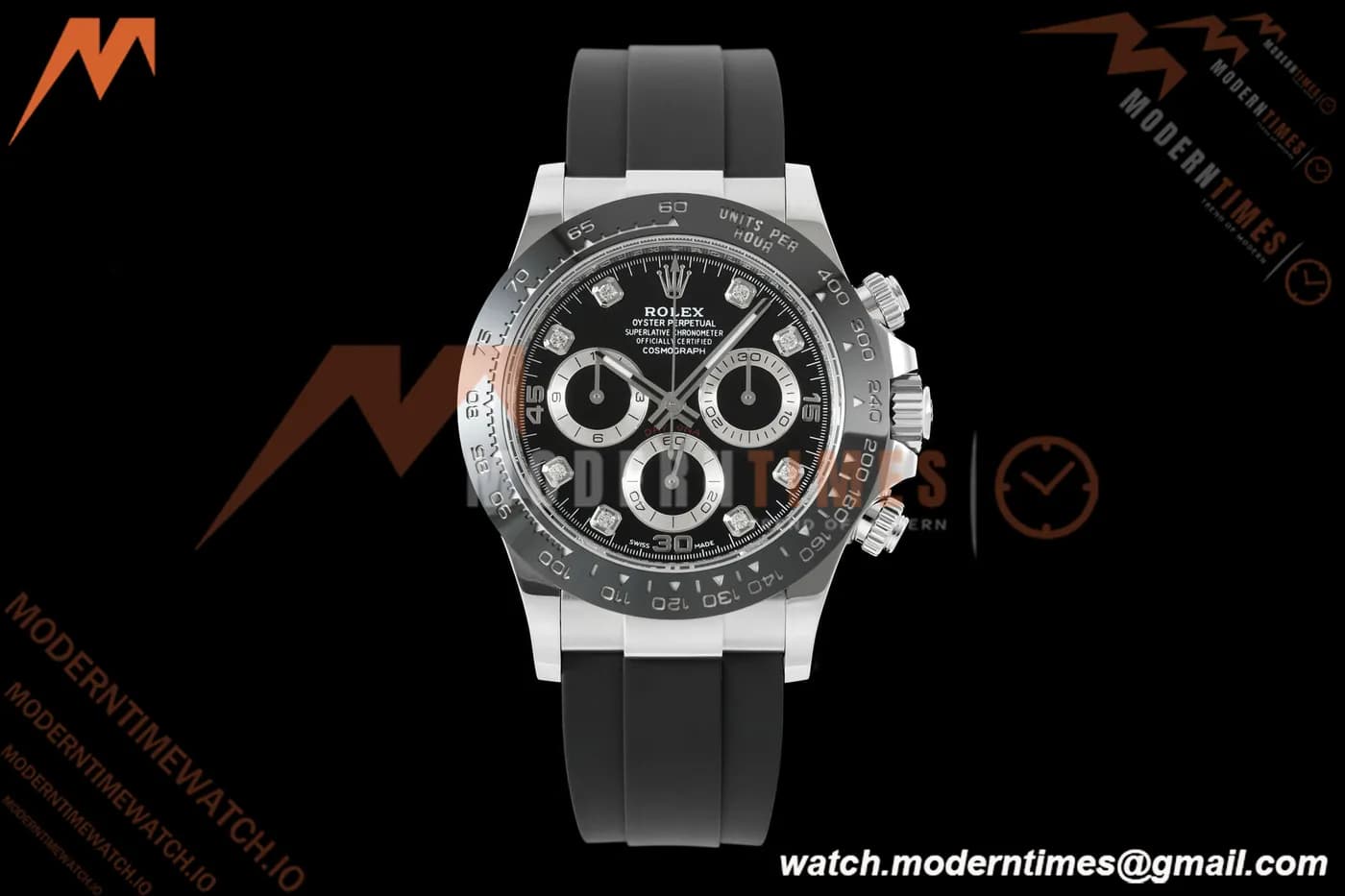 Rolex - Daytona 116519LN 40mm Gain Weight SS/RU Blk/Dia AVF DD4130