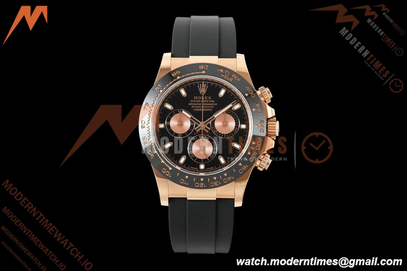 Rolex - Daytona 116515LN 40mm Gain Weight RG/RU Blk/Gold/Stk AVF DD4130