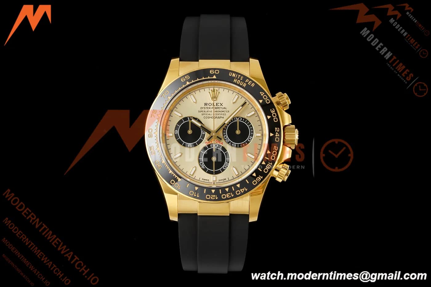 Rolex - Daytona 126518LN 40mm YG/RU Gold/Blk/Stk RWF JH4131 Free Sprung