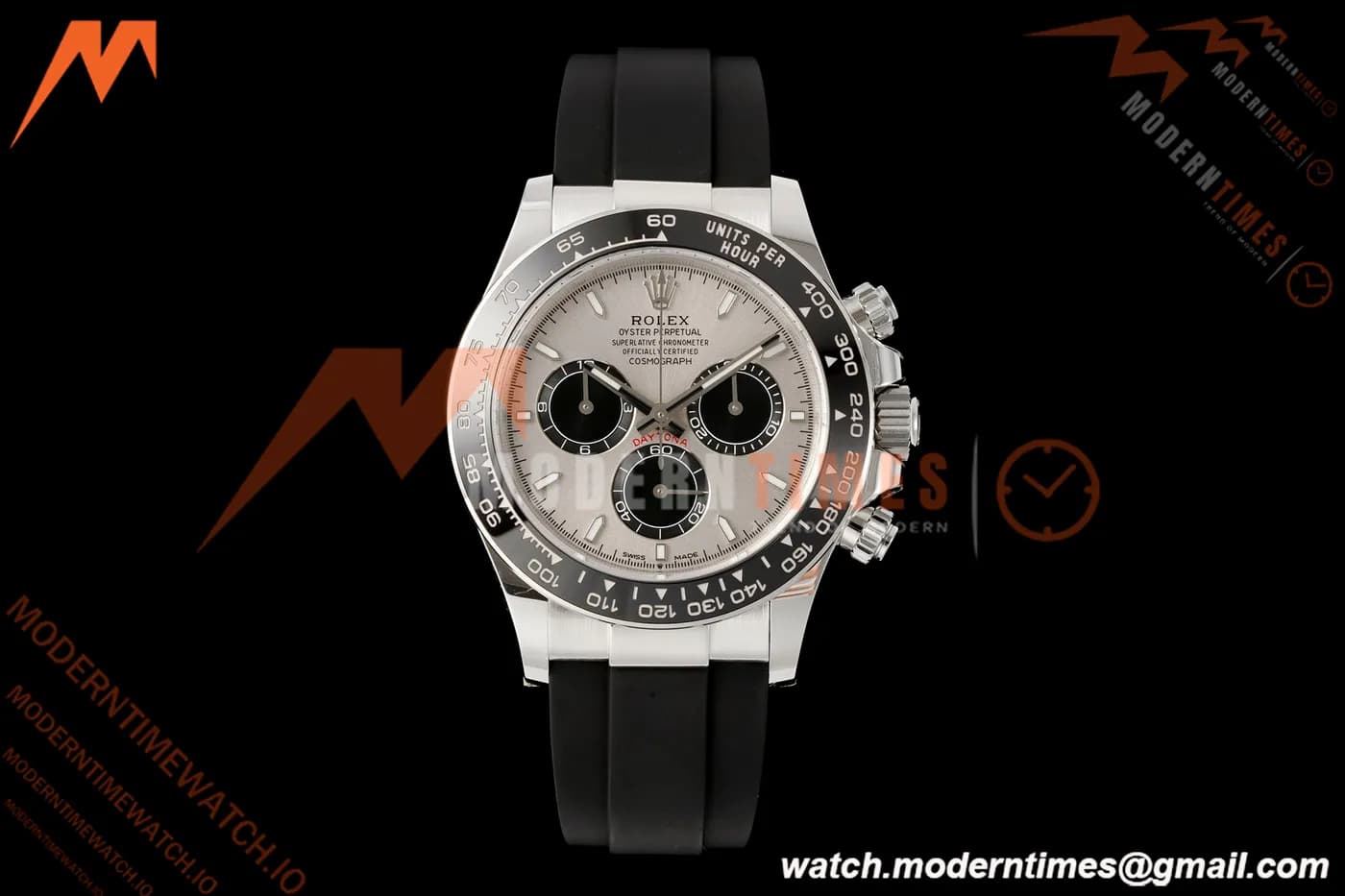 Rolex - Daytona 126519LN 40mm SS/RU Grey/Blk/Stk RWF JH4131 Free Sprung