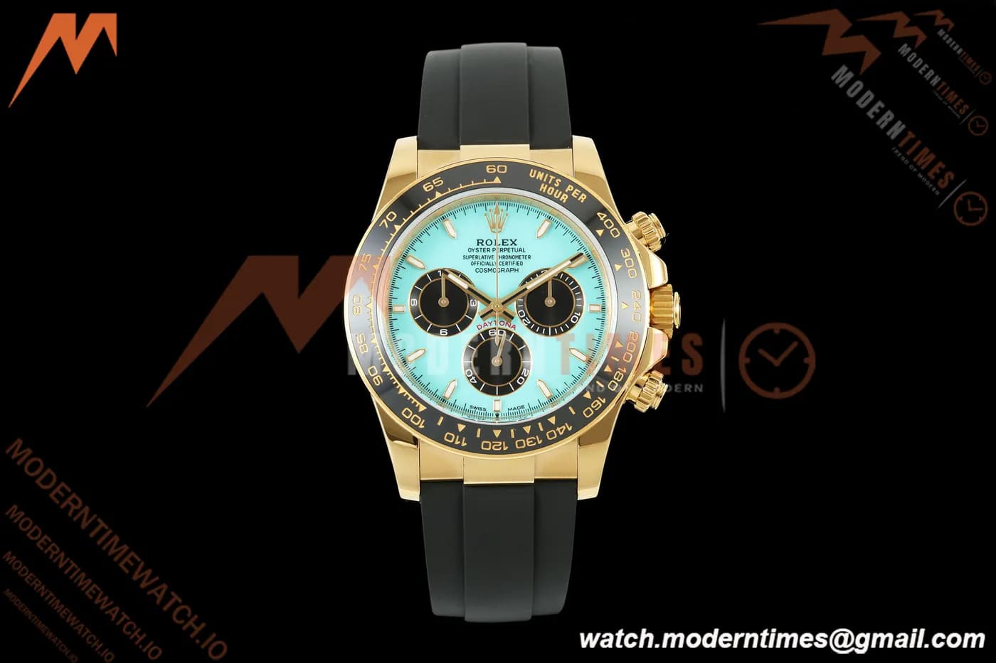 Rolex - Daytona 126518LN 40mm Gain Weight CER/YG/RU Turquoise Blue/Stk ZF JH4131