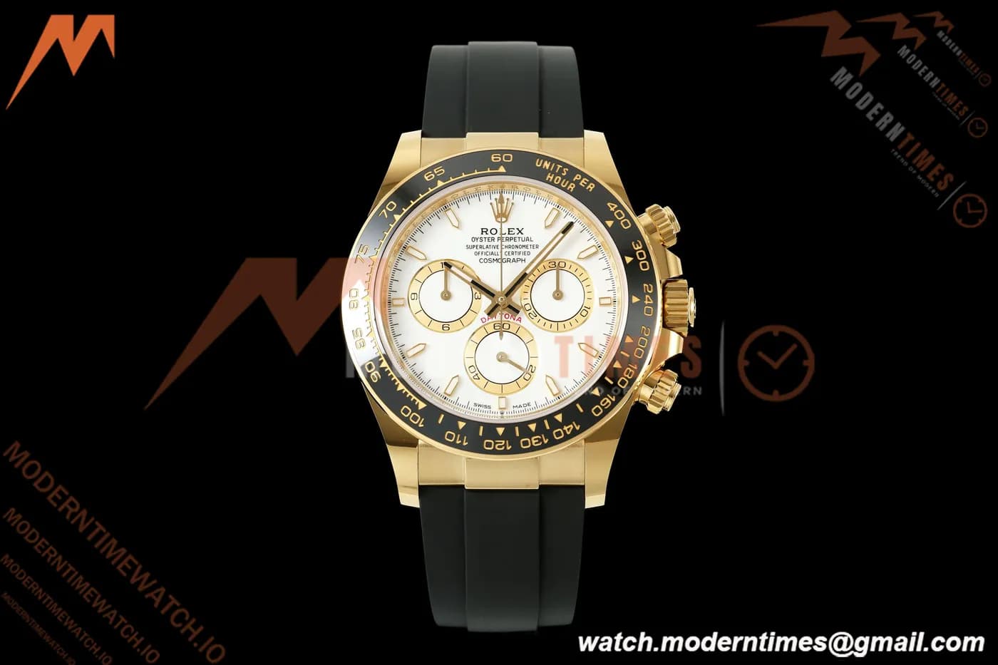 Rolex - Daytona 126518LN 40mm Gain Weight CER/YG/RU Wht/Stk WF JH4131 Free Sprung