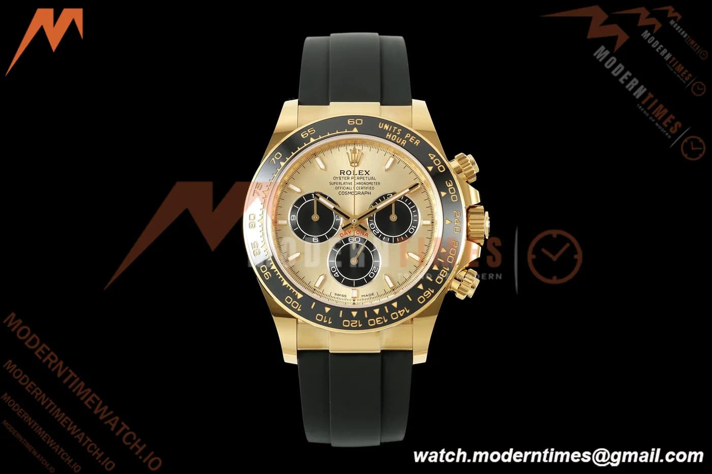 Rolex - Daytona 126518LN 40mm Gain Weight CER/YG/RU YG/Blk/Stk WF JH4131 Free Sprung