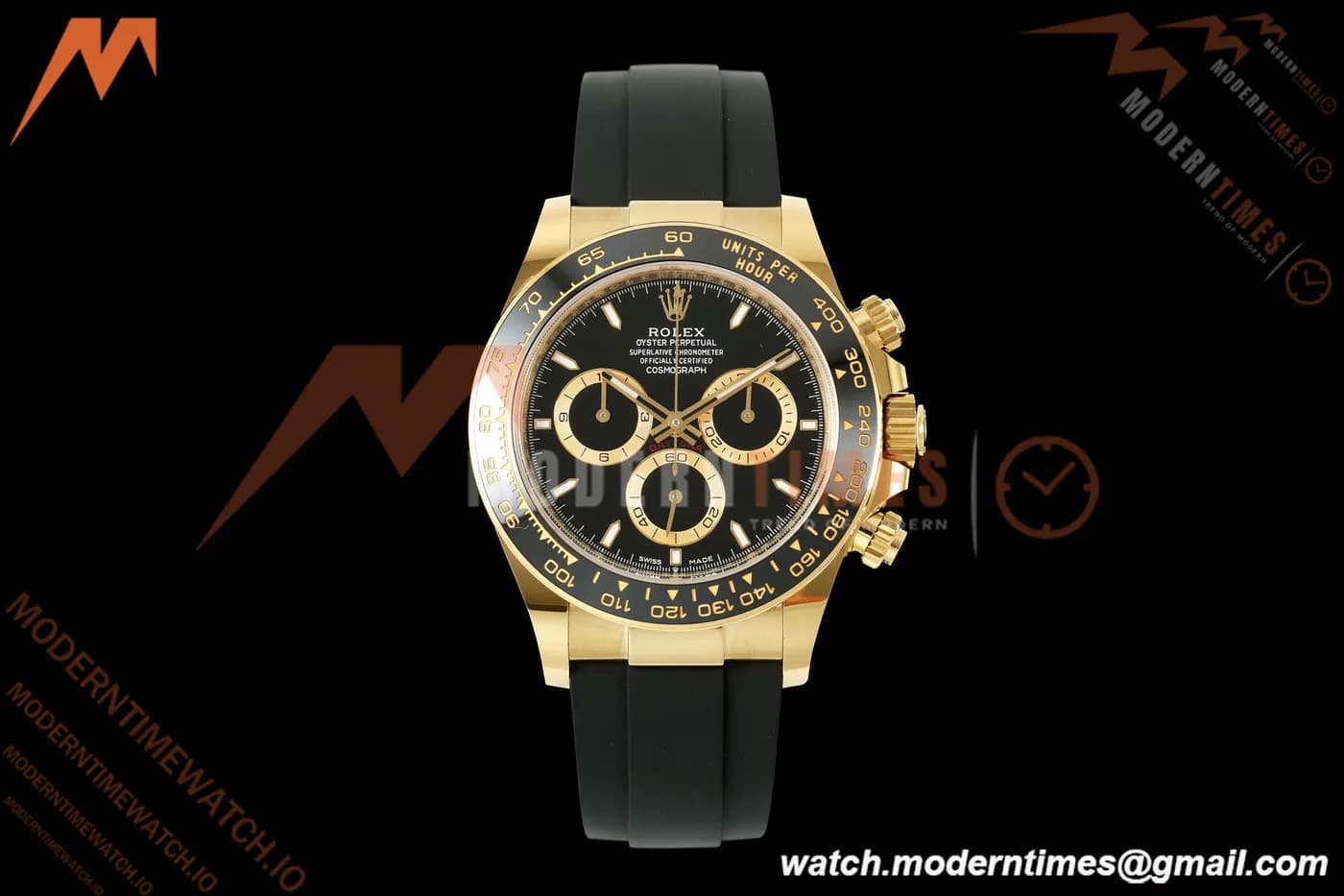 Rolex - Daytona 126518LN 40mm Gain Weight CER/YG/RU Blk/Stk WF JH4131 Free Sprung