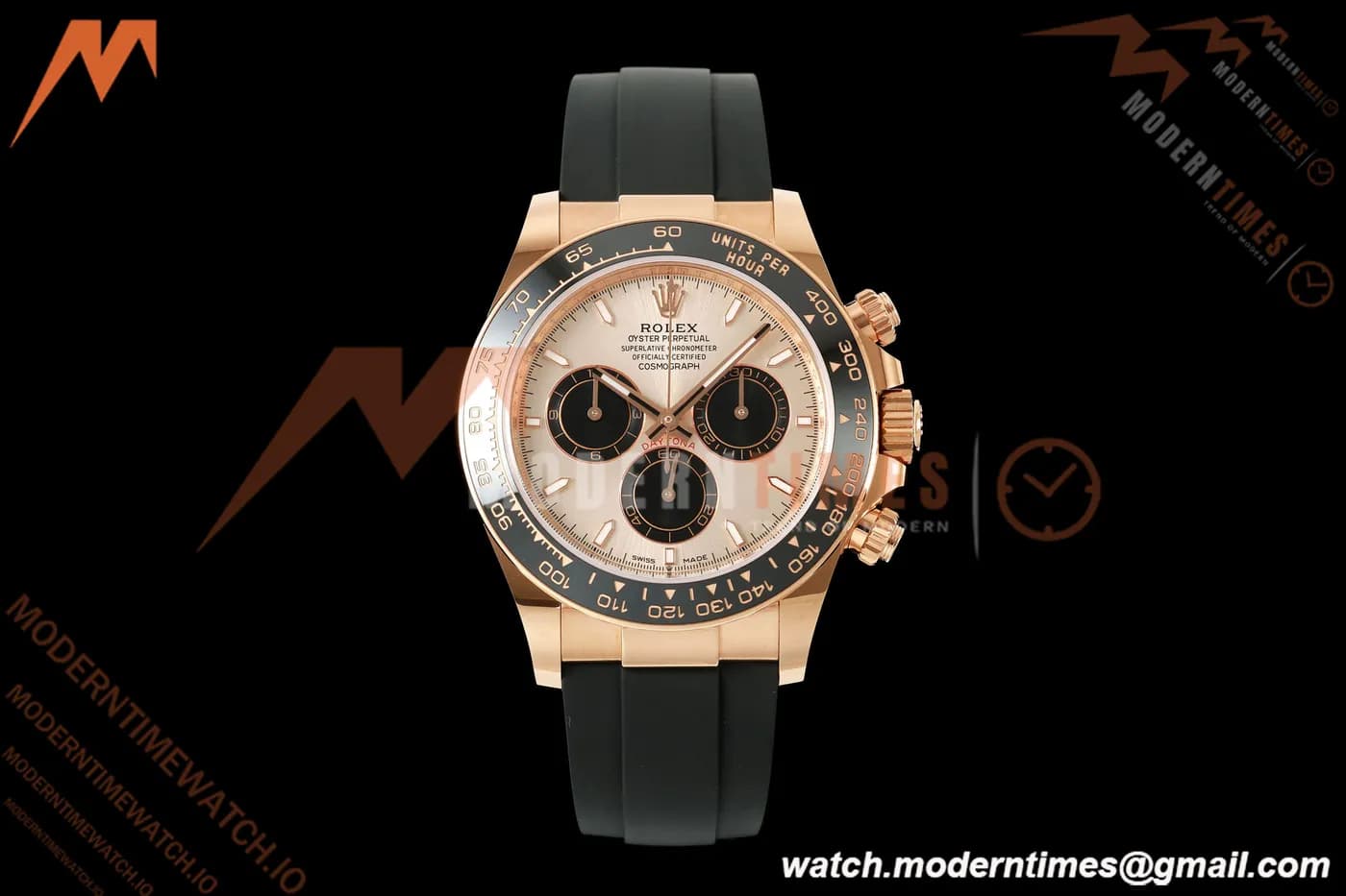 Rolex - Daytona 126515LN 40mm Gain Weight CER/RG/RU CHAMP/BLK/STK WF JH4131 Free Sprung