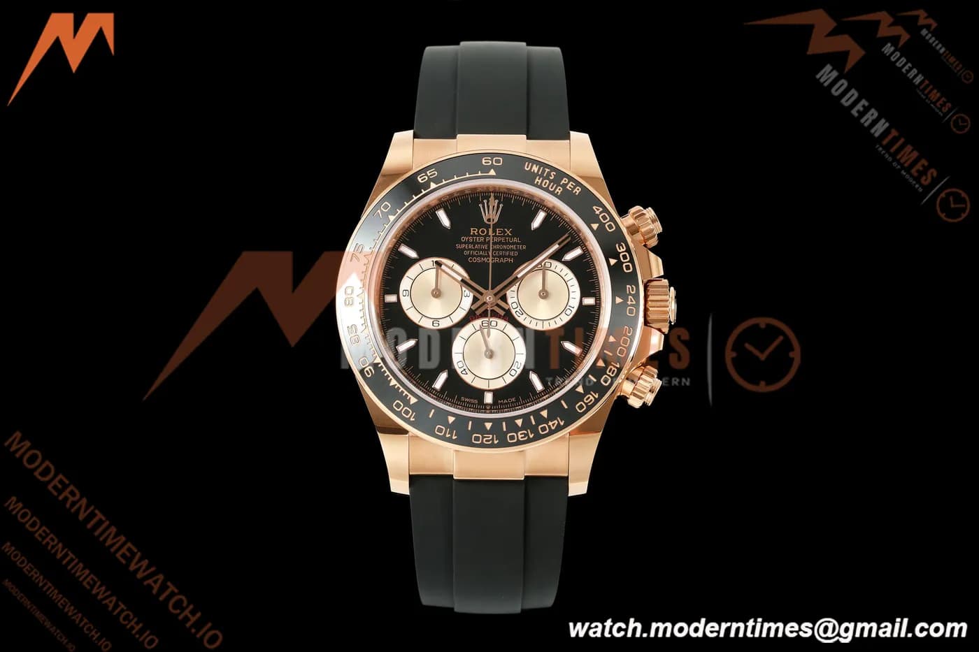 Rolex - Daytona 126515LN 40mm Gain Weight CER/RG/RU Blk/Gold/Stk WF JH4131 Free Sprung