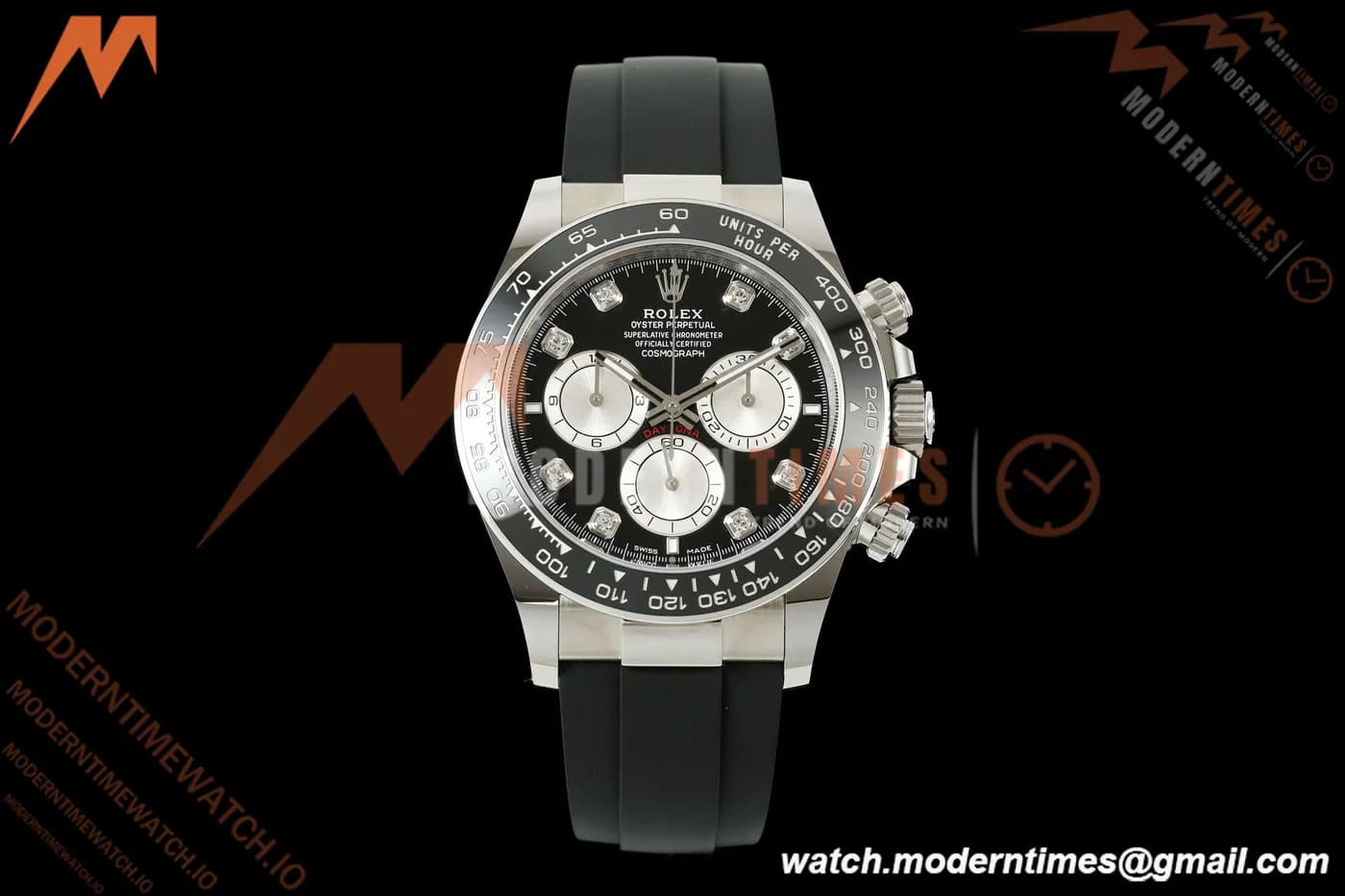 Rolex - Daytona 126519LN 40mm Gain Weight SS/RU Blk/Gry/Dia WF JH4131 Free Sprung