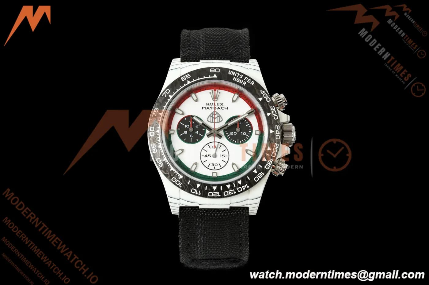 Rolex - Daytona DIW "Maybach" 40mm White Carbon Fiber/NY Wht/Stk Dial ANTF SH4130