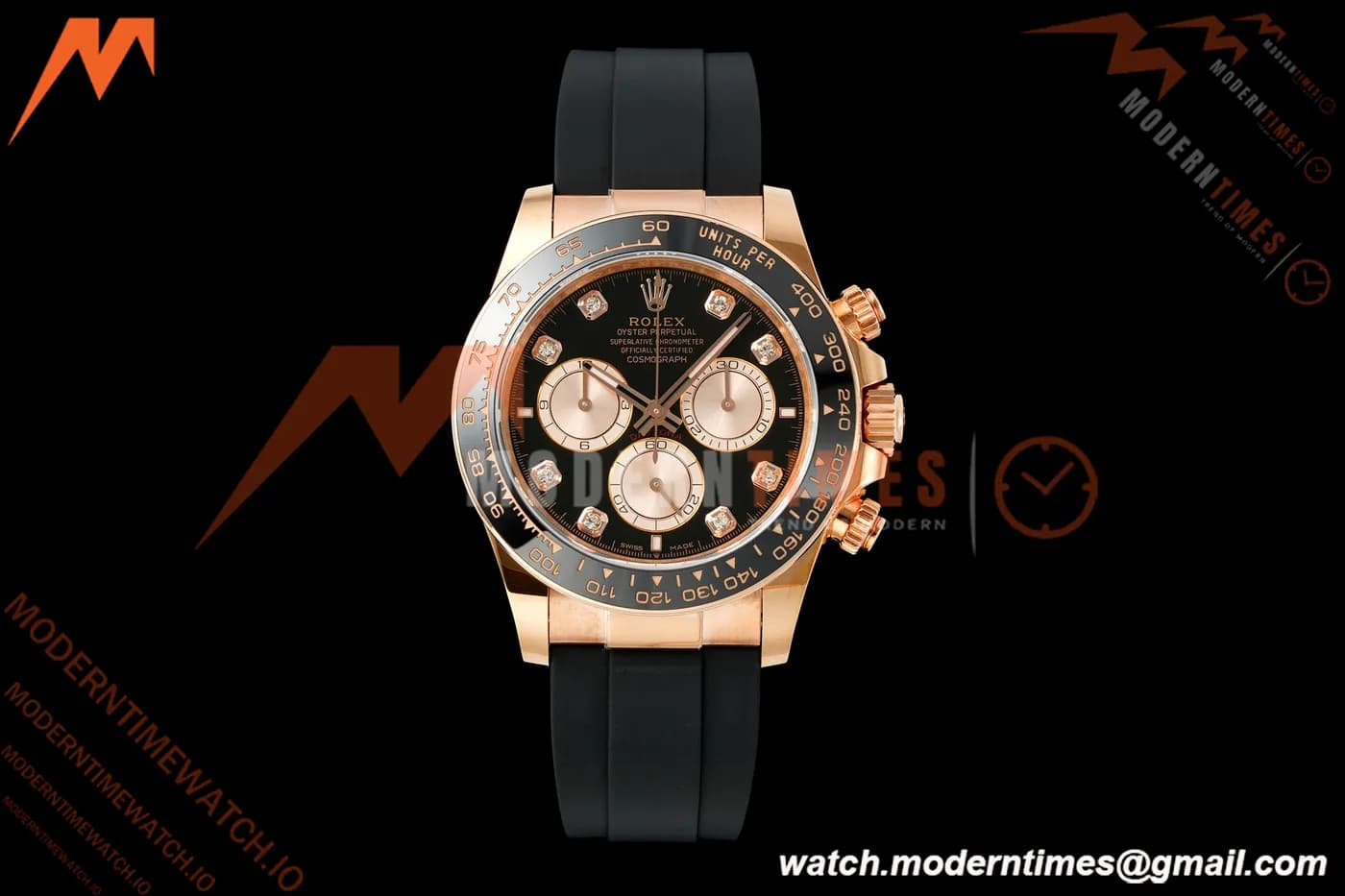 Rolex - Daytona 126515LN 40mm Gain Weight RG/RU Blk/Gold/Dia ERF JH4131 Free Sprung